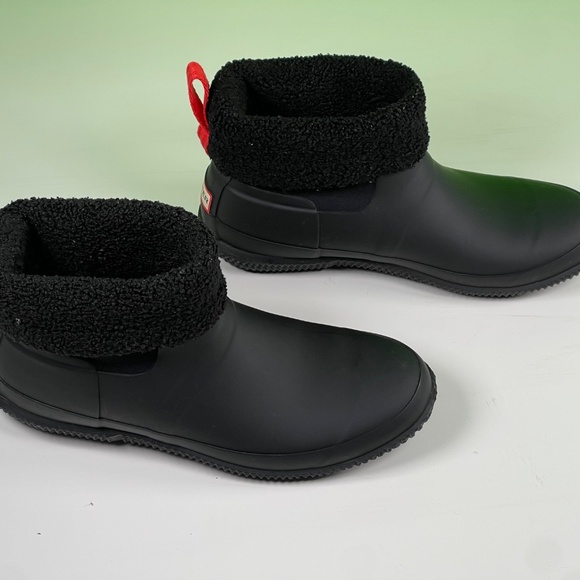 HUNTER MEN'S INSULATED ROLL TOP VEGAN SHEARLING BOOTS - Picture 4 of 7